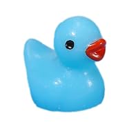 Anevous 12 mini anatre in resina, piccole anatre in miniatura, mini statuette in resina, piccolo duck per fai da te, decorazioni per piscine di pesce, acquari, bonsai, arancione
