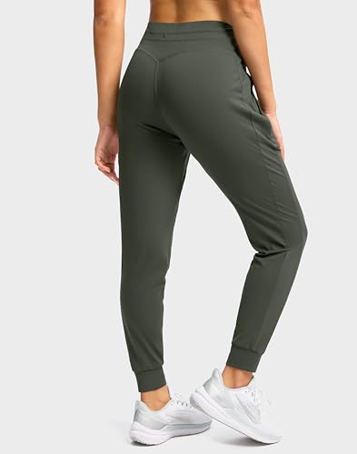 Image of Soothfeel Womens Joggers with Zipper Pockets High Waisted Sweatpants Athletic Leggings Pants for Workout Running Yoga