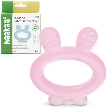 Cold Teether Amazon.com : Haakaa Silicone Baby Teether - Rabbit Ear Frozen Teething ...