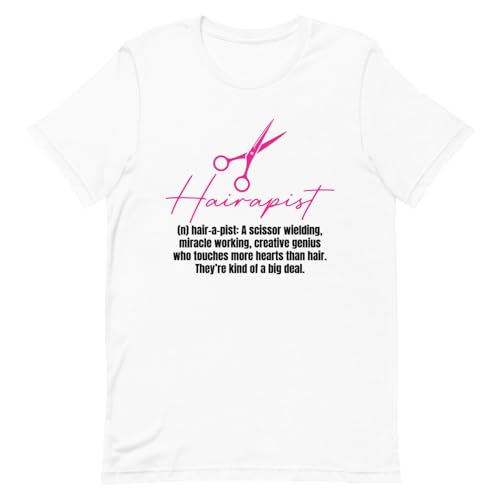 Couverture blanche Teegarb au fini soigné avec lettrage élégant humour Hairapist