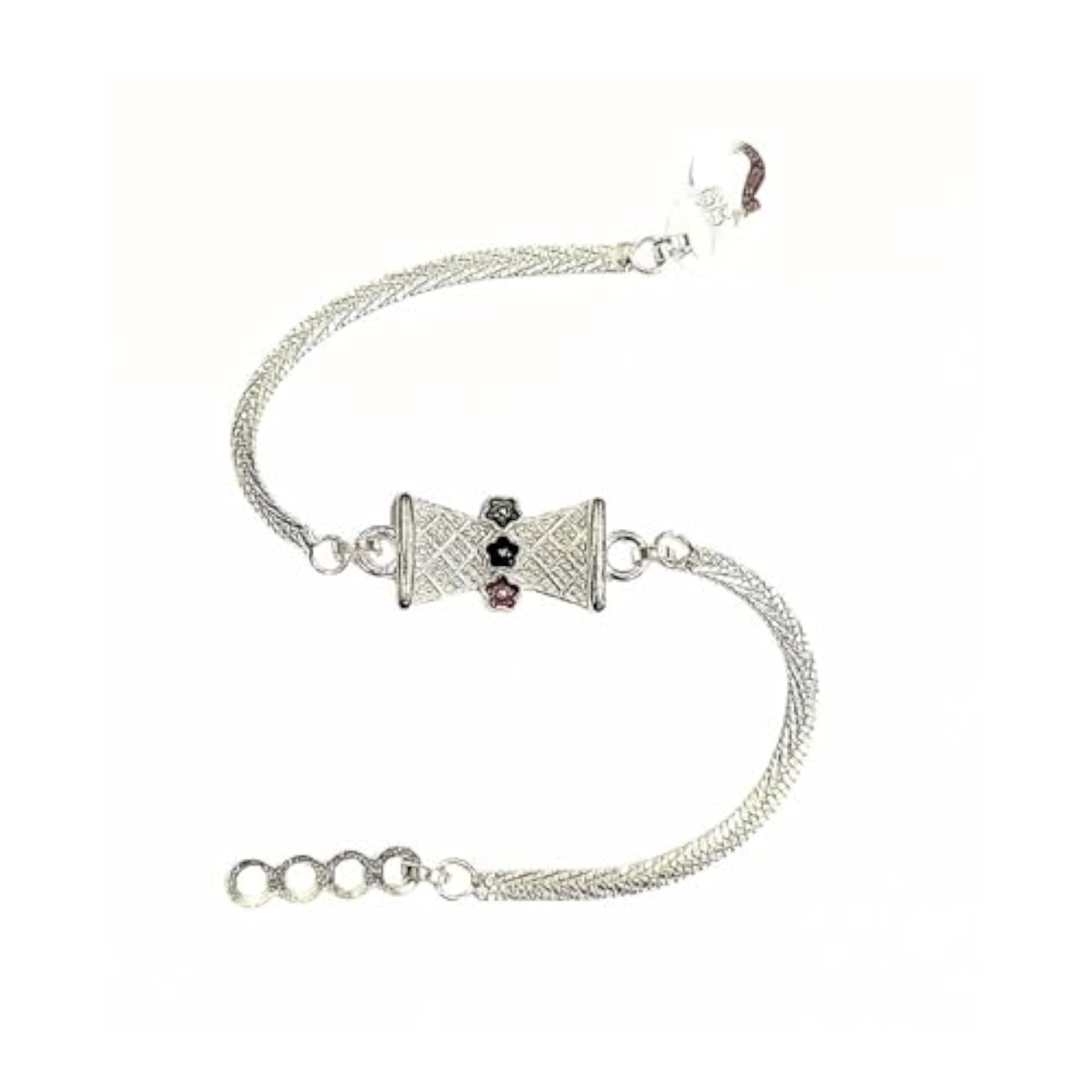 Designer Rakhi Set for Brother and Bhabhi, Evil Eye Bracelet