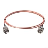 BNC-Stecker auf Stecker RG316 Koaxialkabel mit silberfarbenem Kupferkern und PTFEP-Isolierung, unterstützt bis zu 3000 MHz, flexibles Design für Kommunikationsgeräte (2 Meter)