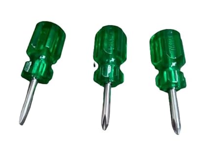 Apni Shop 2 In 1 Screwdriver?For Maintenance Repair Multifunctional Tool Household Work And Multipurpose Professional Electrical Screwdriver Insulation Handle_(Pack 2pcs_Green)