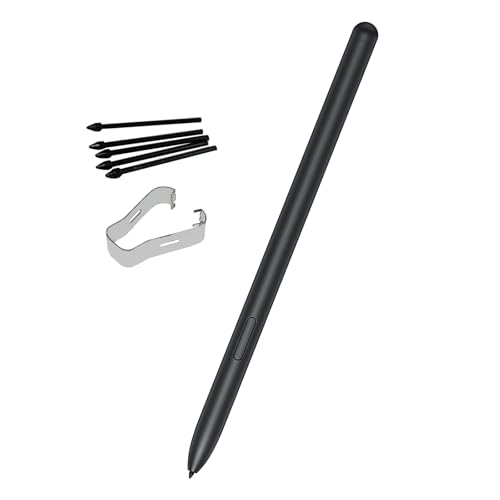 Galaxy Tab S7 FE S Pen Compatible with Samsung Galaxy Tab S7 FE SM-T730, SM-T733, SM-T736B Touch Pen + Tips/Nibs,Mystic Black