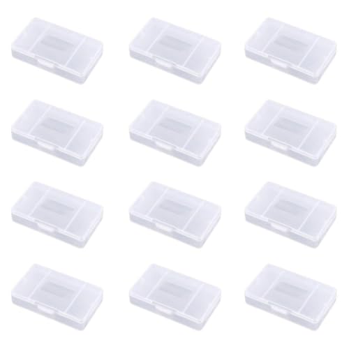 LEEQ Game Card Cartucho De Almacenamiento - 12pcs Caja De La Caja Cubierta De Polvo,Funda Protectora De Plástico Transparente A Prueba De Arañazos,para Nintendo Game Boy Advance GBA