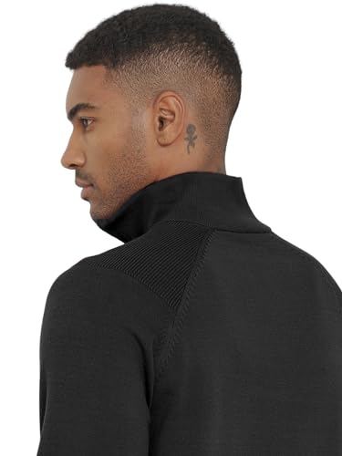 Mens Quarter Zip Pullover Sweater Mock Turtleneck Half Zip Long Sleeve Turtle Neck Knitted Sweaters Fall Fashion3