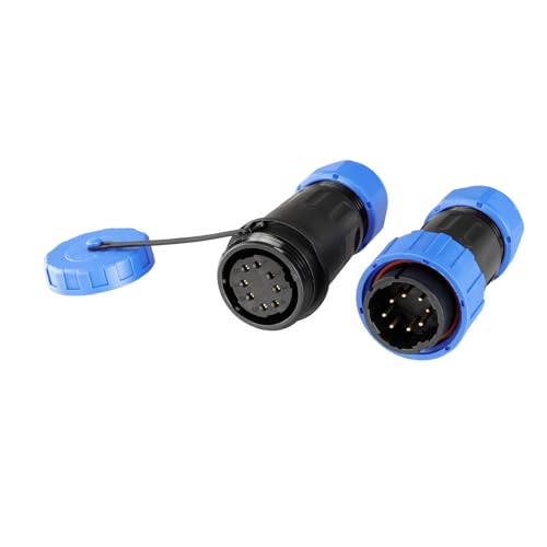 Conector circular estanco TY24 8 pines macho y hembra miniatura 5