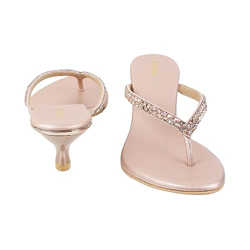 Image of Mochi Women Kitten Heel Fashion Sandal