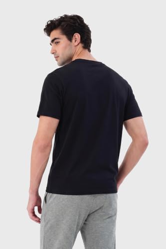 Image of Van Heusen Men's Crew Neck T-Shirt - Soft & Breathable Cotton | Regular Fit | Comfortable Everyday Casual Wear | Short Sleeves | Summer Favorite |Solid Colors | Style 60052|Available in Pack of 1 & 2