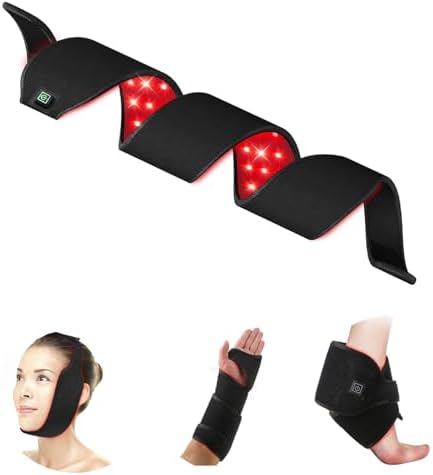 Red Light Therapy Wearable Wrap Devices for Neck, Arms, Chin, Wrist - 660nm & 850nm