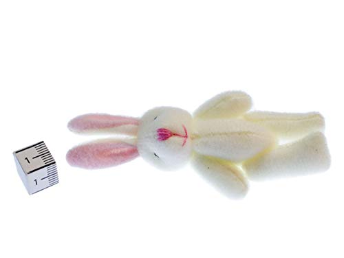 Miniblings 3er Set Hase Aufstellfiguren Tierfigur Ostern Kaninchen weiß Plüsch