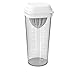Produktbild Rotho 1043201100 Loft Shaker mit verschiedenen Aufsätze und Skala, lebensmittelechter Kunststoff (PP) BPA-frei, Weiss/transparent, 1l