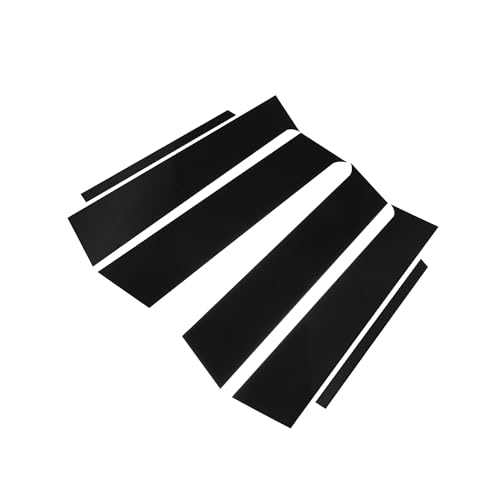 Pegatinas de puerta de coche Mitsubishi Lancer Sedan 2008-2017 negro brillante Motoforti