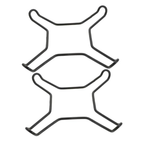 SHINEOFI Support De Casserole Antidérapant En Acier Inoxydable 2 Pièces, Anneaux De Brûleur Robustes Pour Cuisinière à Gaz, Accessoires La Cuisine Multifonction Pour Poêles, Woks Et Casseroles