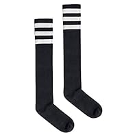 American Apparel Womens Stripe Knee-high Socks, Black/White