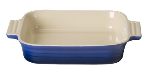 Le Creuset Stoneware 1-1/2-Quart 9-Inch Square Baking Dish, Cobalt Blue #TOP24