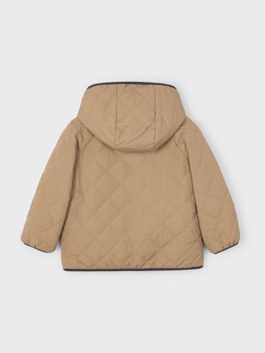 Mayoral Reversible coat for Boys Caramel2