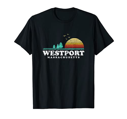 Evergreen Sunset Westport Forest Massachusetts Woods Camping Camiseta