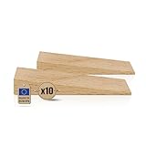 zeppe 2019 pittarosso La zeppa è realizzata in solido legno di faggio, che garantisce affidabilità e durata. Svolge le sue funzioni in modo efficace, richiedendo poco sforzo per l'uso. Tutto ciò di cui hai bisogno è un martello, senza necessità di competenze o strumenti specifici. Inoltre, è altamente resistente ai danni, permettendone un uso ripetuto.