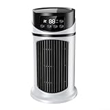 Mini ventilador de aire acondicionado portátil USB con humidificador integrado, funcionamiento silencioso y 6 niveles de velocidad para refrigeración y suministro de humedad
