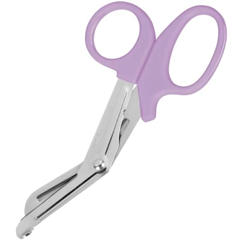 IMKRC - Bandage Shears Scissors EMT and Medical Scissors, for Nurses, Students, Emergency Room Paramedics - Perfect Nurse Scissors for First Aid, Tough Cuts (Small 5.5 Inches, Purple)