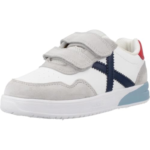 Zapatillas deportivas blancas de niño Munich Mini Balloo VCO 05 con velcro