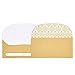 Juvale Money Envelopes for Cash - Cash Gift & Money Saving Envelopes - Secure Adhesive Seal & Floral Design - 7 x 3 In, Gold, 100 Pack