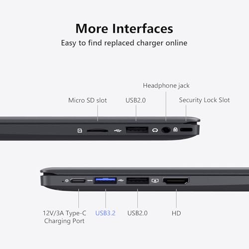 Coolby 14.1 inch Laptop, 8GB RAM/128GB SSD | Windows 11, HD Display, Intel N5095 Quad Core Notebook PC, Support 2.4G/5G Hz WiFi, BT - Image 5