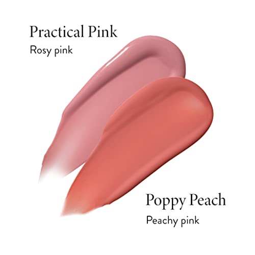 Laura Geller New York Serum Blush Tint, Lightweight Liquid Blush For Cheeks Weightless Watercolor Sheer Finish Poppy Peach #TOP1