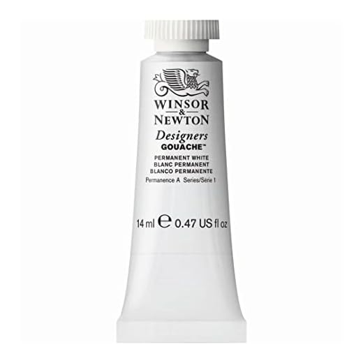 Winsor & Newton 0605512 Dise-adores Gouache color 14ml Blanco Permanente