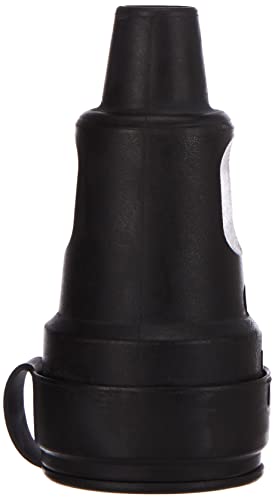 Kopp 181416067 Schutzkontakt-Gummikupplung mit Spritzwasserschutzkappe und Knickschutztülle