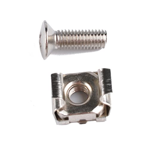 TOYANDONA 2juego Tuercas Enjauladas Resistente Tuercas Tornillos Para Montaje De Racks y Gabinetes