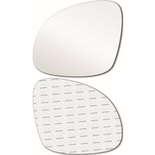 New Replacement Mirror Glass with Full Size Adhesive for 2009-2017 Volkswagen VW Tiguan Driver Side View Left LH
