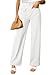 Dokotoo White Wide Leg Pants Cargo Jeans Women Baggy High Waisted Womens Pants Work Dress 2025 Casual Trendy Outfits Fashion Clothes Clothing Trousers Teacher Palazzo