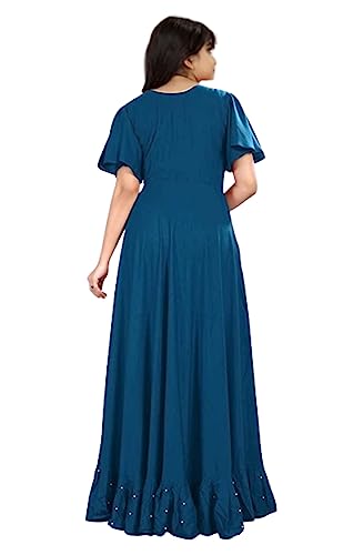 Image of Girls Rayon Calf Length Dress