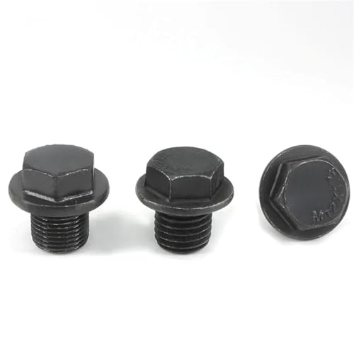 Conector de tubería M12 tapón hexagonal roscado de acero al carbono pack de 10 2