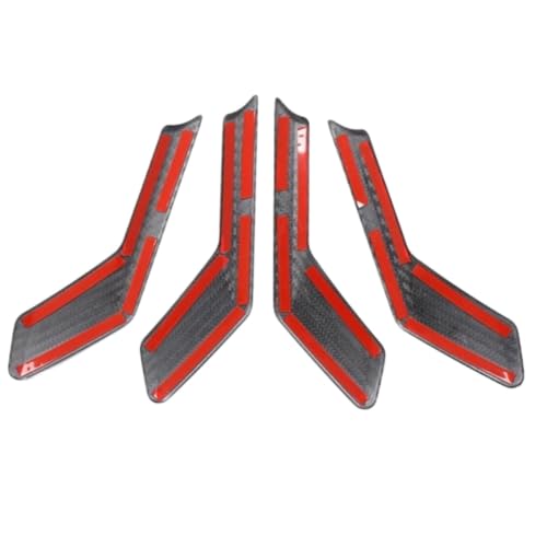 Cubierta de manija interior para BMW Serie 5 G60 2024-2026 en fibra de carbono real mate, 4 uds 2