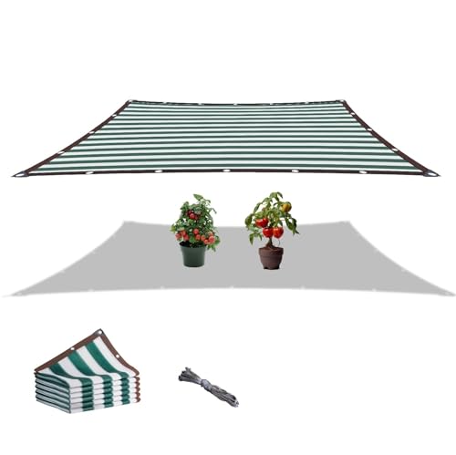 Malla de sombreo rectangular con ojales 3x14m transpirable para exterior 4