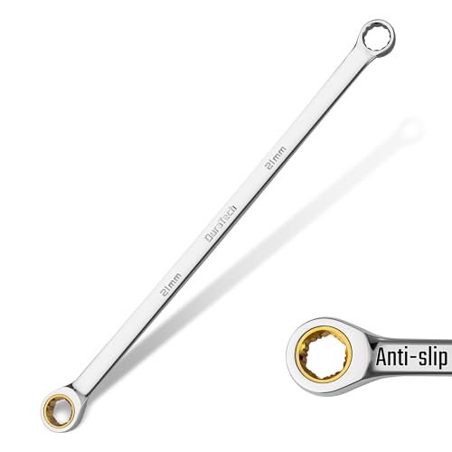 DURATECH 21mm Extra Long Ratcheting Wrench Double Box End