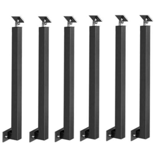Adjustable Iron Stair Railings with Brackets - Perfect for Commercial Corridors &amp; Modern Staircase Design - Durable &amp; Stylish Safety Solution