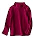Toddler Kids Basic Cotton Turtleneck Shirts Long Sleeve Thermal Underwear Shirt Warm Fall Winter Clothes Solid Color Boys Girls Children Pullover Soft Shirt Top Girl Kid Blouse Turtle Mock Neck Wine