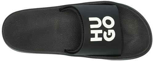 Image of HUGO Men's Stacked Logo Slide Sandal