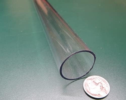 Polycarbonate Round Tube 1 1/4" (1.250") OD x 1 1/8" (1.125") ID x 1/16" Wall x 72" (More Length Options)