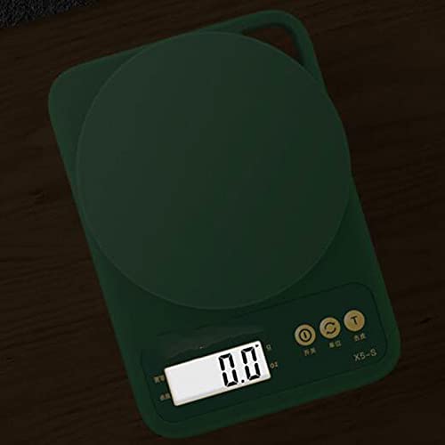 Digital Kitchen Scales Multifunction Scale Measures,Suitable for Kitchen,Color: Green,Size: 13cm*10cm,1 Pcs