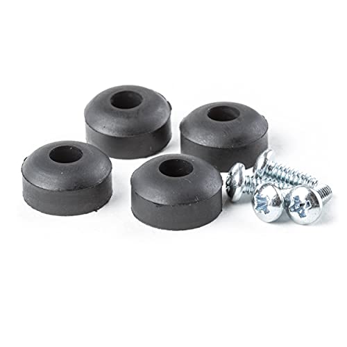 Dunlop ECB151 Rubber Feet with Screws, 4/Bag