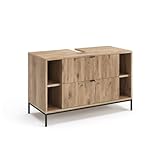 Vicco Waschbeckenunterschrank Eliza, Viking Oak, 100 x 63 cm mit...