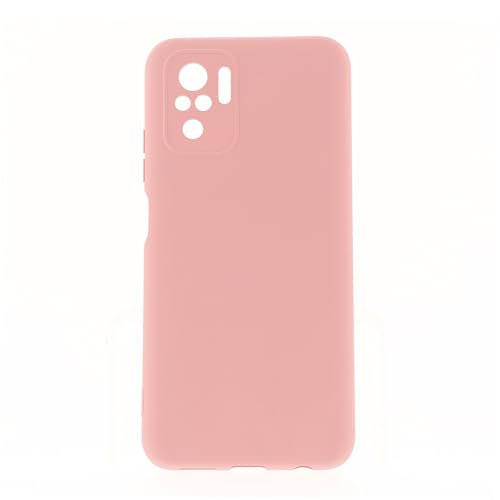 Funda Compatible para móvil Xiaomi Redmi Note 10 / Note 10s Carcasa Silicona Líquida Suave Flexible Antigolpes Delgada de Colores con Forro de Terciopelo Interior (Xiaomi Redmi Note 10/10s, Rosa)