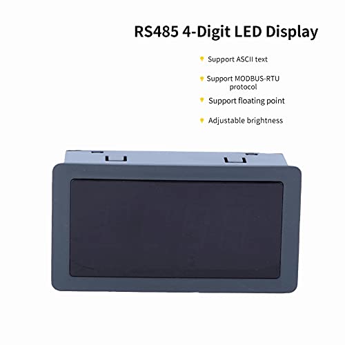 RS485 Display, 0.56 Inch 4 Digit LED Display RS485 Serial Port Tester Communication MODBUS-RTU/ASCII Protocol 30mA DC 7~36V