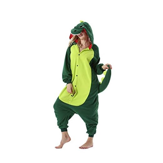 Adult Cosplay Dinosaur Onesies Pajamas Animal Homewear Polar Fleece Sleepwear for Women Men