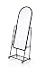 OMISHOME Full Length Stand Up Mirror - 63 x 20 x 15 Inch Standing Mirror with Metal Frame, Tiltable Mirror and Rollers - Stand Up Mirror with Storage Rack